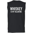 thumbnail image 1 of Whiskey Is My Valentine Adult Sleeveless Tee, 1 of 2