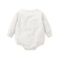 thumbnail image 3 of larppty Baby Football Outfit Toddler Boy Girl Game Day Onesie Bubble Sweatshirt Romper Infant Fall Winter Clothes, 3 of 7