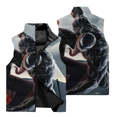 thumbnail image 2 of Chaqueta sin mangas con diseño de superhéroe de Marvel Venom en 3D para hombre, abrigo cálido para deportes al aire libre y ocio, chaqueta informal con cuello alto para hombre, cortavientos, 2 of 4