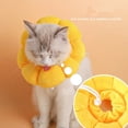thumbnail image 5 of Donut ConeforDogs, Soft CollarforDogs, Sunflower Pet Cone, 14inNeck, Plush Construction, ConeforDogs, Licking Chewing Block, Yellow, 1 Pc, 5 of 7