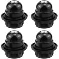 thumbnail image 1 of 4 Piezas Adaptador de Casquillo E27 Casquillo E27 Negro Casquillo E27 Tornillo Casquillo Lámpara E27 Portalámparas Retro Edison E27 Casquillo Negro E27 para Accesorio de Casquillo de, 1 of 5