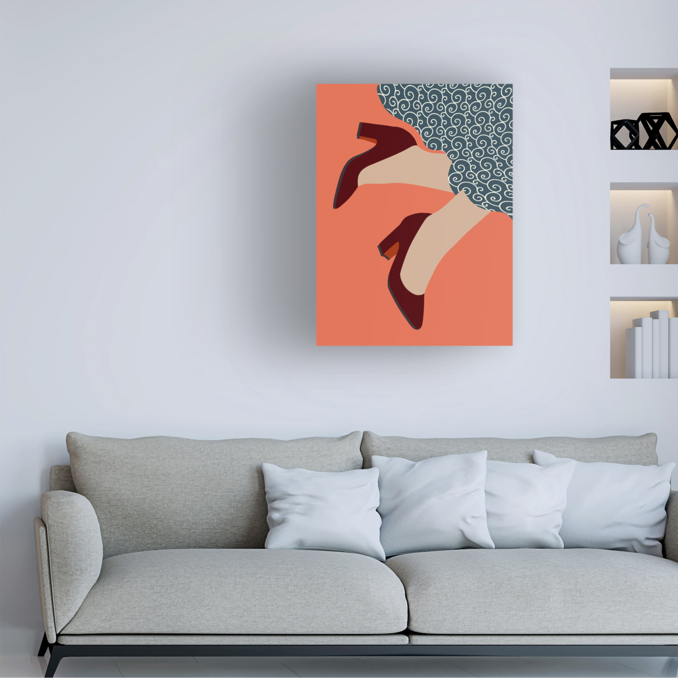 Trademark Fine Art Regina Moore Shoe Love III Canvas Wall Art
