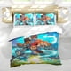 thumbnail image 5 of Dragon Striker Conjunto de sábanas temático, trío de piezas, cómodo y amigable con la piel, diseño único, regalo de decoración para el hogar para familiares, amigos y fans,140cm *210cm, 5 of 6
