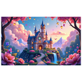 thumbnail image 2 of LUUFILx Magical Castle Backdrop Banner for Photography and Party Displays with Butterflies and Enchanting Garden Scene Perfect for Birthday Wedding Fairy Tale Event Decor, 2 of 9