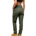thumbnail image 6 of Karymi Women Clothing Tactical Cargo Pants, 8 Pockets Outdoor Hiking Pants, Casual Straight Leg Multi-Pocket Utility Work Trousers, Quick Dry Women's Shorts, 6 of 7