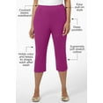 thumbnail image 2 of Catherines Women's Plus Size Suprema Elastic Waist Capri Pant, 2 of 6