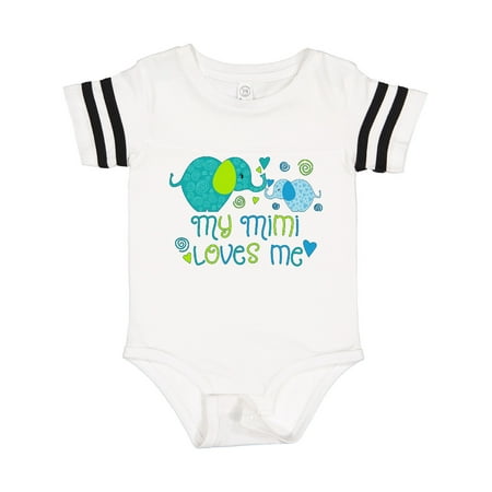 

Inktastic My Mimi Loves Me- Cute Elephants Gift Baby Boy or Baby Girl Bodysuit