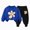 G252-Blue, variant on HFHAPW Kids Girl Clothes Long Sleeve Sweatshirt Pullover Tops Joggers Pants 2Pcs Fall and Winter Outfit Set,3-4 Y