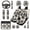 Halloween Skull Print, variant on Yuyamidu Halloween Skull 14 Pcs Car Seat Covers with Steering Wheel Cover,Seat Belt Covers Cup Holder with Keychain,Novelty Automotive Protector Set Unverisal Fit Cars SUV Turcks