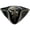Black, variant on Pirate Tricorn Hat Brown PU Leather 56-58cm Vintage Style for Themed Events Parties