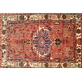 thumbnail image 1 of Ahgly Company Indoor Rectangle Traditional Tangerine Pink Persian Area Rugs, 2' x 4', 1 of 6