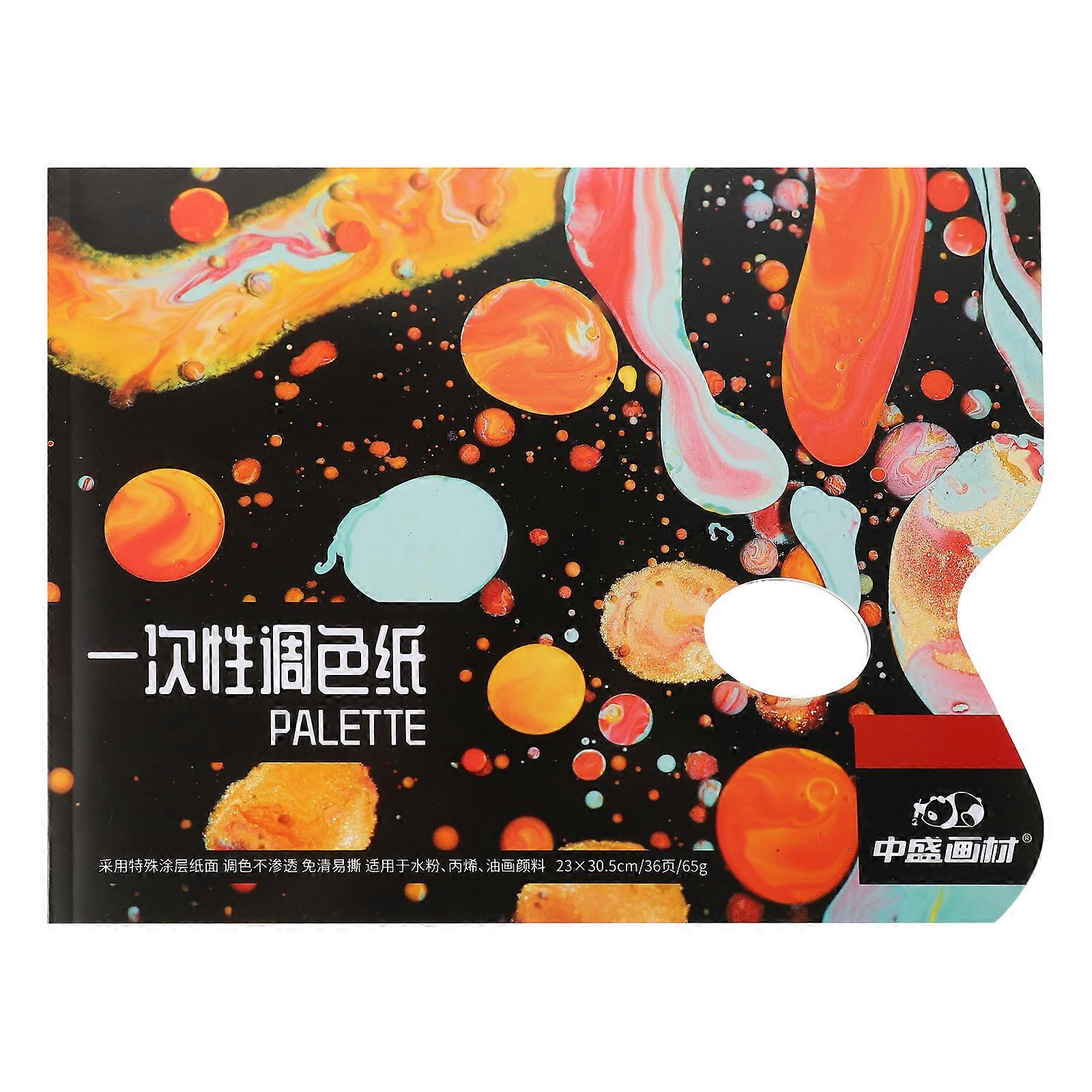 Color Mixing In Paper 36 Sheets of Disposable Color Mixing Paper Art Painting Color Mixing ...