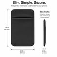 thumbnail image 4 of Stick On Phone Wallet Pocket, Adhesive Cell Phone Card Holder Pouch for ID, Credit Cards and Cash, TIKA, 4 of 7