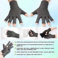 thumbnail image 3 of LetsLife Arthritis Compression Gloves for Women and Men, Fingerless Design, Breathable Fabric, Carpal Tunnel, Rheumatoid, 3 of 7
