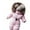 Pink, variant on Infant Baby Boys Girls Winter Snowsuit Romper Hoodied Outwear Toddler Jumpsuit Warm Coat Jacket