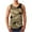 Khaki, variant on Odeerbi Workout Tank Tops for Men 3D Printed Sports Leisure Vest Sleeveless Pullover Slim Khaki