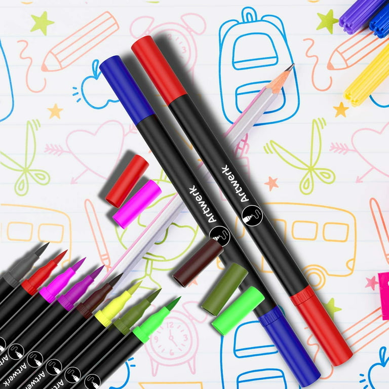  American Crafts-12 Piece Felt Tip Pens, Fine Tip Pens Black  Extra Fine Tip Pens Felt Tip Pen For Adult Coloring Pens For Coloring Pens  For Kids Pens For Coloring Books Pens