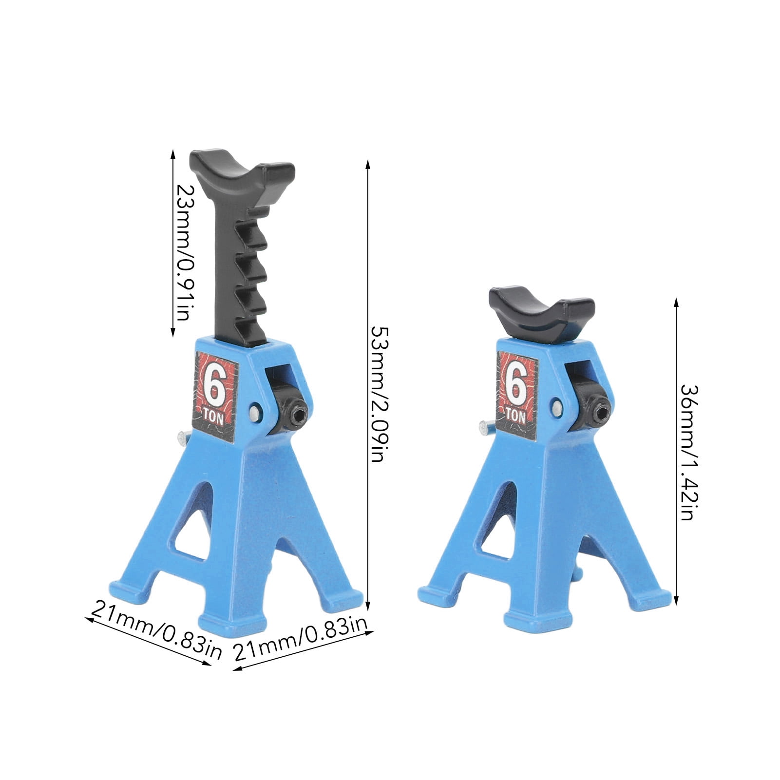 Durable Metal Jack Stands For RC Cars, Adjustable Height, Compact Design, Easy To Carry
