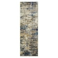 thumbnail image 2 of RONSHIN Area Rugs Washable Carpets 350Gsm Velvet (Total 1150Gsm) Pearl Velvet Cotton Tpr Washed Folding Backing Carpet-Abstract-Mirage Blue Camel 2*6ft, 2 of 7
