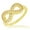 gold, variant on 925 Sterling Silver White Clear CZ Infinity Ring Band - Size 7