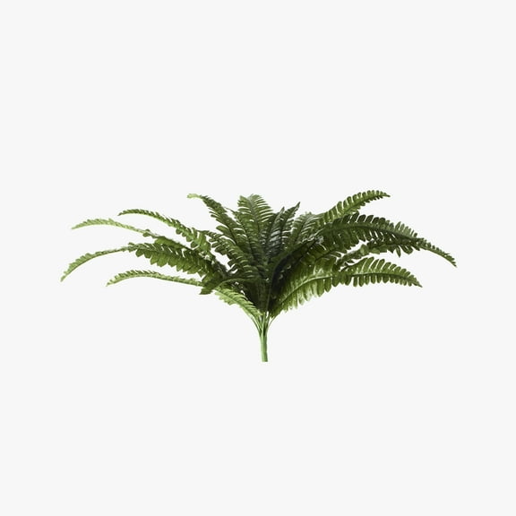 ELITE FLORAL 22" Artificial Boston Fern Spray Faux Fern Spray Plant with 17" Leaves