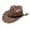 B, variant on Women's Classic Leopard Print Western Cowboy Hat: Vintage Felt Wide Brim with Heart Pearl Decor for Party, Stage, Leopard