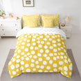 thumbnail image 3 of Feelyou Modern Yellow Polkadots Twin Bedding Sets 7-Piece, Chic Fashion Abstract Bedding Comforter Set, Teens Kids Adult Women Reversible Sheet Sets, Super Cozy Room Decor, 3 of 8