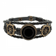 thumbnail image 1 of Patrón Círculo forma geometría Pulsera marina tejida en cuero, 1 of 4