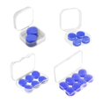 thumbnail image 3 of Bouchons d'Oreilles en Silicone Réutilisables et Confortables pour Réduction du Bruit, Blocage du Son, Étude, Sommeil, Protection pour Concert, Haute Fidélité, 3 Paires, 3 of 8