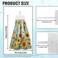 thumbnail image 7 of ZIATUBLE Hummingbird Sunflower Hanging Kitchen Towel Butterfly Wooden Dish Cloths Towel Easy to Clean Hand Towels for Bathroom with Loop Soft Kitchen Hand Towels Decor Accessories, 7 of 7