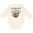 thumbnail image 3 of Inktastic My Great Aunt Loves Me Cute Sloth and Baby Boys or Girls Long Sleeve Baby Bodysuit, 3 of 5