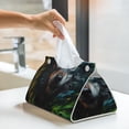 thumbnail image 6 of Logiee Realistic Style Green Fur Wolf Print Tissue Box Cover,Stylish Tissue Box Holder Decorative Tissue Cover for Bathroom Toilet Bedroom Living Room Table Desk Office, 6 of 7