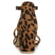 thumbnail image 4 of Sandalias de tobillo Allegra K Tacón Grueso Gamuza Sintética Leopardo 38, 4 of 7