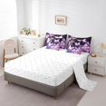 thumbnail image 4 of Girly Butterfly Comforter Set Twin Size Blossoming Pink Floral Bed In A Bag Japanese Style Bedding Set Retro Romantic Animals Flowers Sheet Set with Comforter,7 Piece, 4 of 5