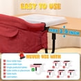 thumbnail image 4 of WonderStone Hook On Chair, Portable High Chair with Tray, Storage Bag & Free Accessories, Clip-On Table Chair for Baby and Toddler, Ideal for Home and Travel, Red, 4 of 9