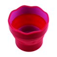 thumbnail image 1 of Mini cubo de agua plegable portátil, barril de lavado de bolígrafos, pincel artístico, barril de lavado de pluma telescópico especial, 1 unidad (rojo púrpura), 1 of 5