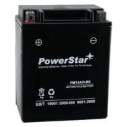PowerStar YTX14AH-BS ATV Battery Compatible with Yamaha YFA-1 Breeze125