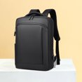 thumbnail image 4 of Mochila de negocios para hombres, Bolso de hombro ligero para estudiantes, impermeable, regalos de vacaciones de alta capacidad con cremallera, ocio diario, 4 of 6