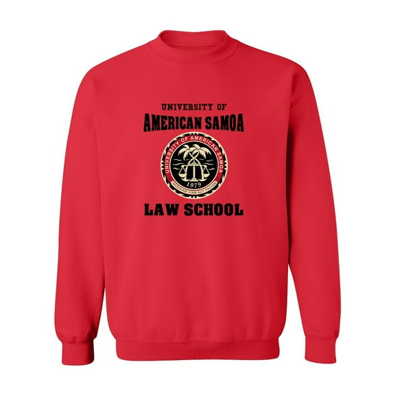 University Of American Samoa Law School TV Parody Funny DT Crewneck Sweatshirt