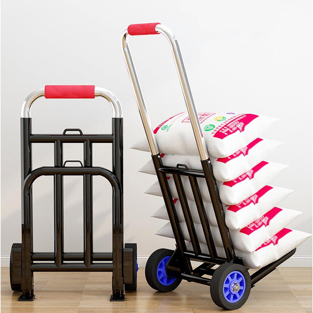 Multipurpose Folding Hand Truck Cart with Stable Wheels for Various Terrains