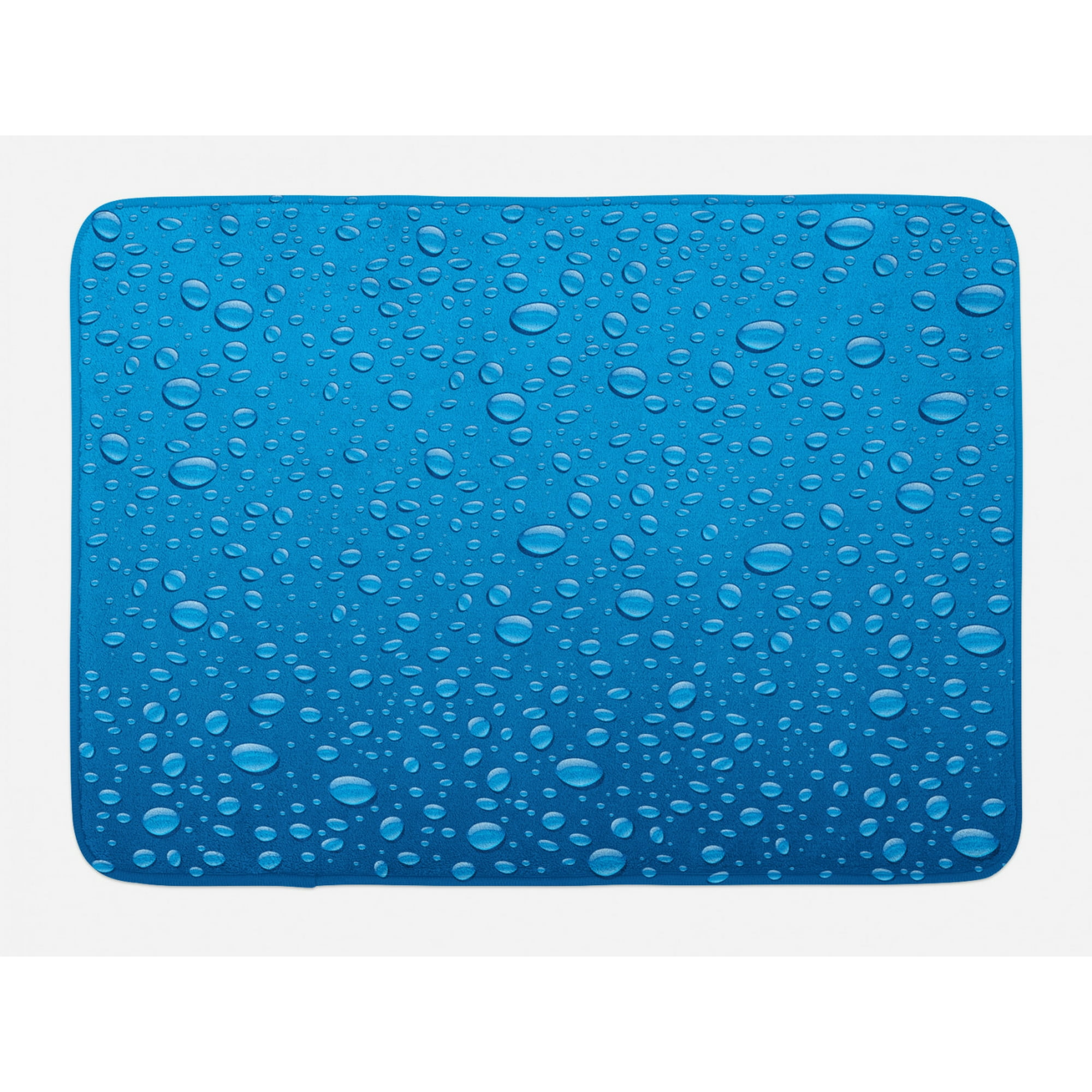 Rain Decor Microfiber Bath Mat with Non-Slip Backing