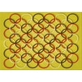 thumbnail image 1 of Ahgly Company Machine Washable Indoor Rectangle Transitional Banana Yellow Area Rugs, 2' x 4', 1 of 7