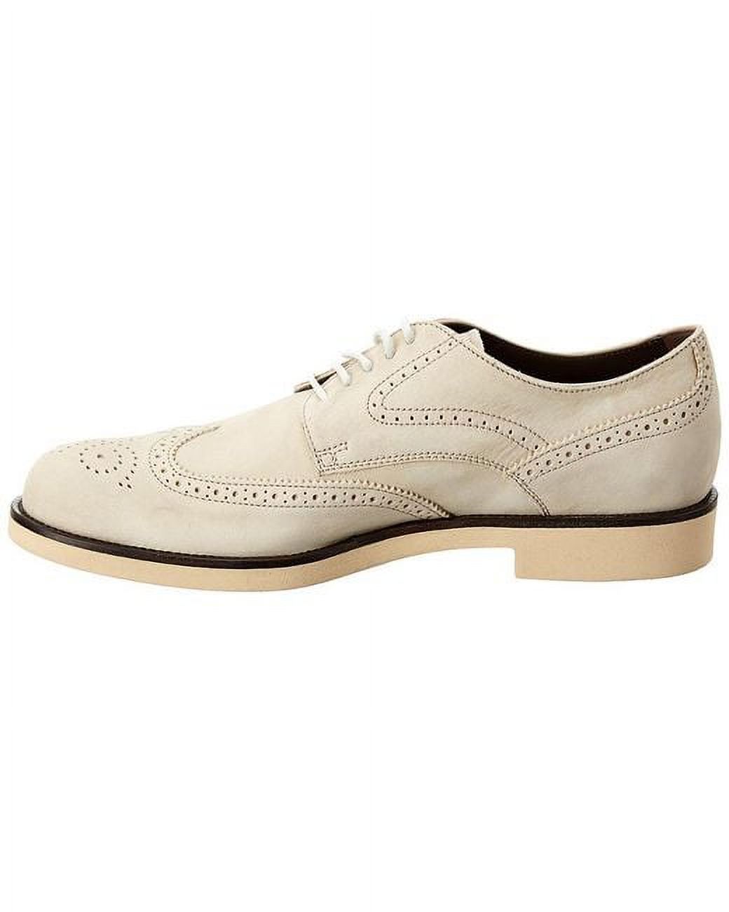 Tod's Men's Allacciato Natural Off White Suede Shoes Wingtip Lace Up Shoes (ARGILLA, 11.5 UK / 12.5 US) - image 2 of 3