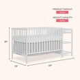 thumbnail image 3 of Dream On Me Synergy Convertible Baby Crib and Changer in White with Detachable Changing Table, 3 of 9