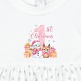 thumbnail image 4 of Inktastic 1st Christmas in Pink Girls Baby Dress, 4 of 5