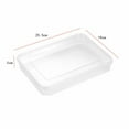 thumbnail image 3 of Stackable Dumpling Containers for Fridge, Frozen Dumpling Storage With Lids, Plastic Container Flat Storage Bins – 1.57X7.48X10.04 Inch Leakproof, Microwave And Fridge Safe(Clear), 3 of 9