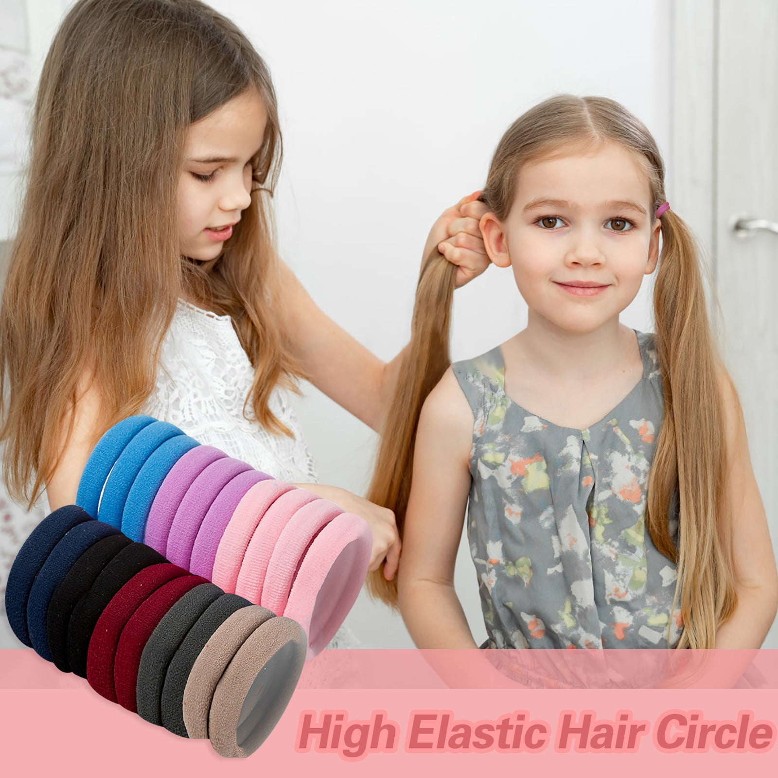 Small Elastic Hair Bands for Women's Hair Large Hair Scrunchies for Thick Hair 10 Or Less Items for Moms Cheer Bows for Cheerleaders Thin Hair Ties for Girls Barrettes And Scrunchies 4 Items Rubber