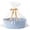 Light Blue, variant on Gift Basket with Wrap Bag and Ribbon, Empty Small Woven Basket for Gift, Cute Decorative Gift Organizer for Baby Showers, Raffle, Valentine‘s, Easter and Mum – 12"x8"x5", Light Blue