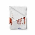 thumbnail image 2 of Crabs Soft Flannel Fleece Throw Blanket, Illustration of Sea Animals Like Crab Hermit Crab Lobster Shells Shrimp Print, Cozy Plush for Indoor and Outdoor Use, 50" x 60", Orange Yellow, by Ambesonne, 2 of 6