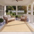 thumbnail image 3 of Safavieh Courtyard Caroline Striped Indoor/Outdoor Area Rug, Gold/Beige, 6'7" x 9'6", 3 of 10